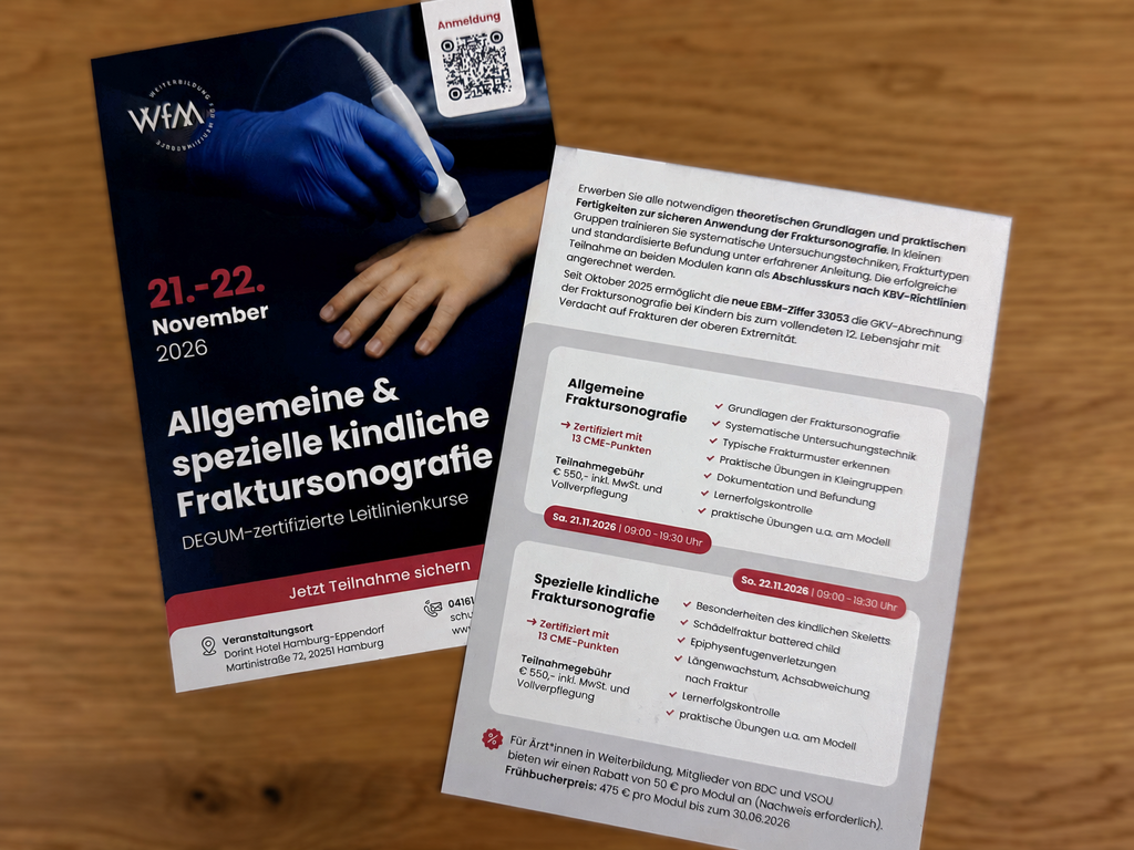 Fraktursonografie: Was die S2e-Leitlinie empfiehlt